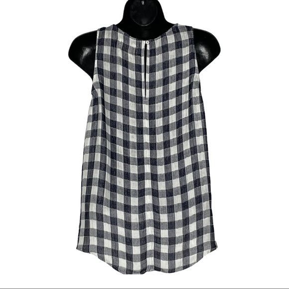CLOTH & STONE sleeveless gingham top | M - Picture 2 of 7